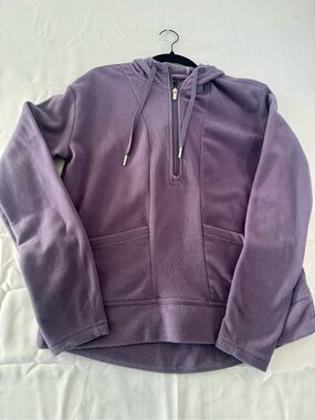 all in motion small Lavender Half‑Zip Fleece Hoodie